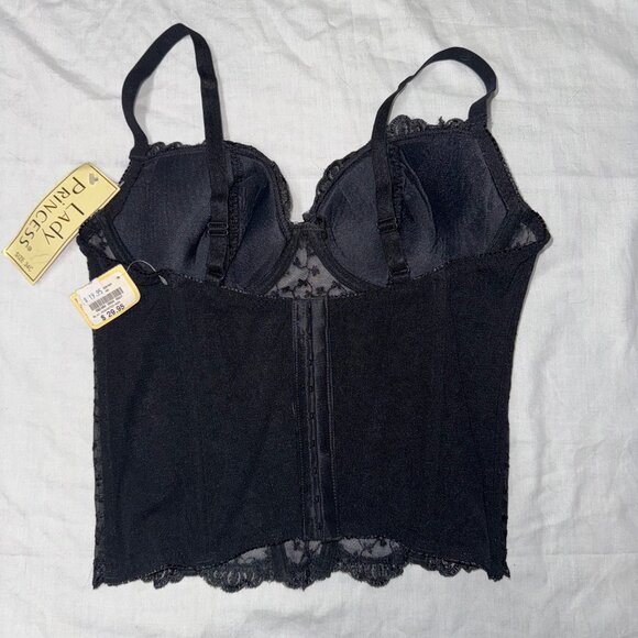 Sold! - Black Lace Design Butsier Top - Picture 2 of 4